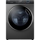 غسالة هاير اتوماتيك امامية كومبو تنشيف 100% 12 كيلو غسيل 8 كيلو تجفيف 1400 دورة 14 برنامج غسيل بالبخار دايركت درايف انفيرتر، حوض كبير 525ملم، مضاد