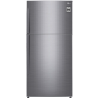 ثلاجة ال جي فريزر علوي 20.9 قدم 379 لتر سمارت انفيرتر فضي كفاءة ج