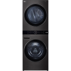 غسالة ال جي اتوماتيك ديو كومبو غسيل 21 كيلو ، المجفف 16 كيلو استيل اسود