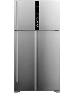 ثلاجة هيتاشي فريزر علوي 24.8 قدم 700 لتر فضي كفاءة ج