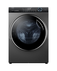 غسالة هاير اتوماتيك امامية كومبو تنشيف 100% غسيل 9 كيلو ، تجيف 5 كيلو فضي بلاتيني كفاءة أ