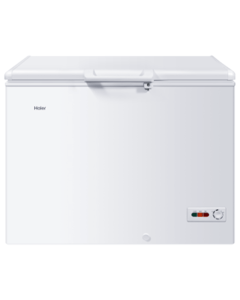فريزر ارضي كبير هاير 10.6 قدم 300 لتر أبيض