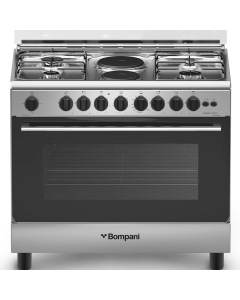 فرن بومباني غاز + كهرباء امان كامل 60×90 استيل