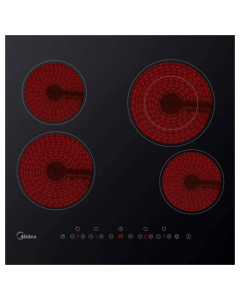 بلت ان ميديا سطح سراميك 60 سم تحكم لمس 9 درجات للحرارة اسود