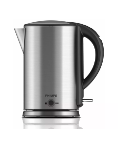 غلاية فيليبس مع زر تسخين 1.7 لتر 1800 واط استيل