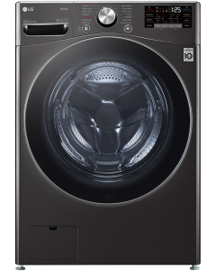 غسالة ال جي اتوماتيك امامية تنشيف 75% 21 كيلو تربو ووش 6 حركات استيل اسود