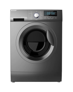 غسالة شارب اتوماتيك امامية تنشيف 75% 9 كيلو 1200 لفة ، دقيقة فضي