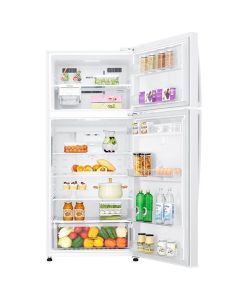 ثلاجة ال جي فريزر علوي 18 قدم ابيض كفاءة ج