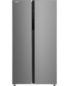 ثلاجة توشيبا دولابي انفيرتر 19.4 قدم 549 لتر فضي