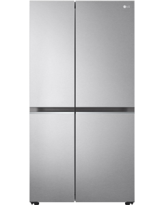 ثلاجة ال جي دولابي 22.8 قدم 647 لتر مقبض جيب ضاغط عاكس ذكي فضي كفاءة ج