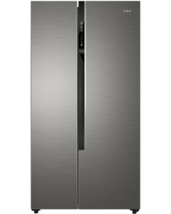 ثلاجة هاير دولابي 19.8 قدم 560 لتر فضي كفاءة د