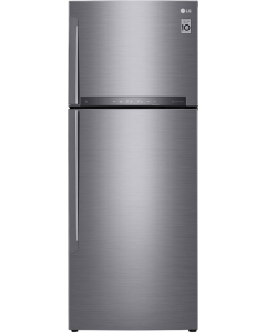ثلاجة ال جي فريزر علوي 15.4 قدم واي فاي ، لينير كمبروسير ، شاشة إل إي دي باللمس تبريد داخل الباب ، توزيع متعدد للهواء ، هيجين فريش فضي كفاءة ج